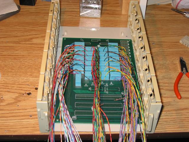 Relays mounted to PCB and wires soldered in place