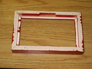 Frame for LCD (back, showing cutout detail)