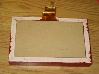 Frame for LCD with LCD and first panel